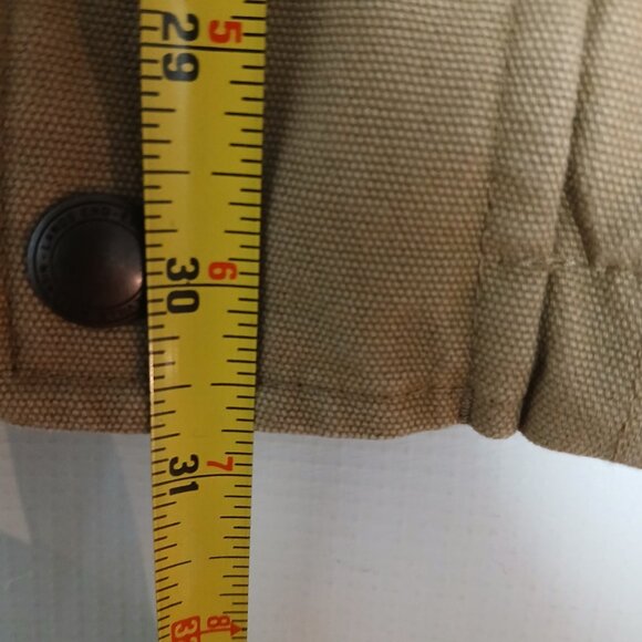 Lands End Quilt Lined Canvas Chore Barn Coat Work Jacket Men's XXL Tan Primaloft - Picture 9 of 9